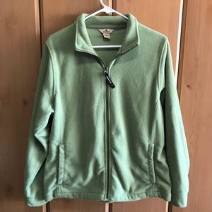 Woolrich Green Fleece Zippered Jacket